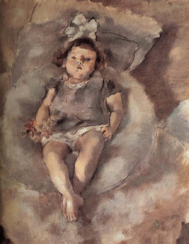 Jules Pascin Baby France oil painting art
